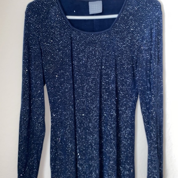 Vintage! Navy Sparkle Dress by Rabbit Rabbit Rabbit Designs - Picture 2 of 13